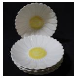 Set of 6 Gien France Flower Plates - 6pc.