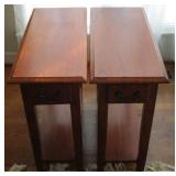 Pair Schoolfield Mill & Village Handmade Tables