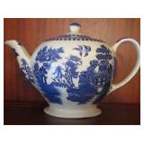 Blue/White Transferware Teapot - Sadler