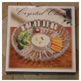 Crystal Clear 10" Serving Dish -New