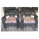 Pair of Matching Wicker Chairs
