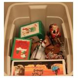 Box of Assorted Christmas Items