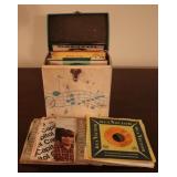 Lot of Assorted 45rpm Records & Case