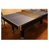Harvard Pool Table w/ Table Tennis Top