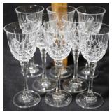 Set of  6 Crystal Glasses