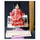 Danbury Mint Glamorous Gibson Girls Doll w/ Stand