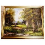 Oil on Board Painting - Signed 31"x26"