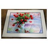 Framed Watercolor Print - Signed 30"x38"