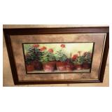 Framed Floral Print - Signed 27"x39"