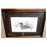 "First Swim" Framed Signed Numbered Print 25"x31"