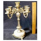 Metal with Marble Base Candle Holder