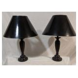 Pair Matching Lamps with Shades