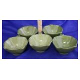 Set of 5 Italian Hand Painted Bowls (5pc)