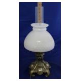 Lamp w/Milk Glass Shade