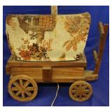 Mid-Century Covered Wagon Lamp