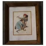 Framed Norman Rockwell Print