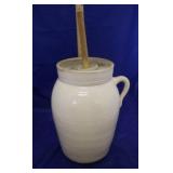Stoneware Crock w/Paddle