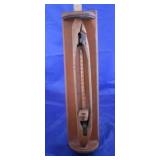 Antique Loom Shuttle Candle Holder