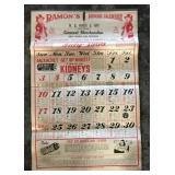 1960 Advertising Calendar