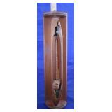 Antique Loom Shuttle Candle Holder