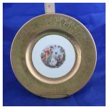 22kt Gold Trim Victorian Style Plate