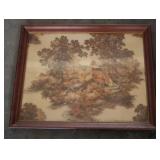 Antique Framed Canvas Print - Signed