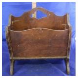 Wood Magazine Rack Holder