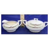 Homer Laughlin Creamer & Sugar Set 2pc.