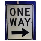 Metal One Way Sign