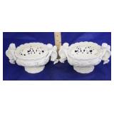 Pair of Matching Cherub Pottery Planters (2pc)