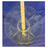 Green Glass Serving Platter