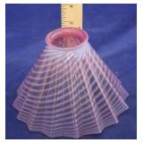 Cranberry Art Glass Lamp Shade