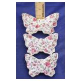 Set of 3 Butterfly Trinket Dishes