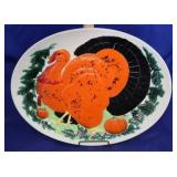 Art Pottery "Turkey" Service Platter