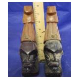 Pair of Hand Carved Figures