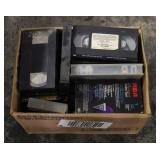 Box Lot of Assorted VHS Tapes