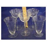 Set of 5 Etched Glasses (5pc)