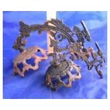 Pair of Cast Iron Arm Fixtures 2pc.