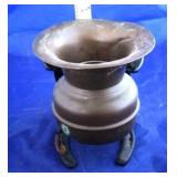 Brass Spittoon w/ Horseshoe Holder