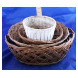 Lot of 4 Assorted Baskets