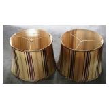 Pair of Matching Lamp Shades 2pc.
