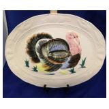 Art Pottery "Turkey" Serving Platter - AS IS