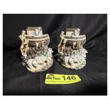 Vintage Pair of Noah's Ark resin figurines