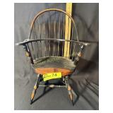 Black wooden Doll Chair