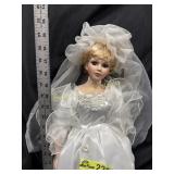 23' tall Vintage Porcelain Bride doll