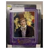 CERTIFIED 34 X 25 Framed & Autographed Willie Wonk