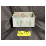 Handmade 4.5 X 3.5 X 2.25 Clear & Pastel glass box