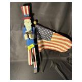 Uncle Sam Flag Holder