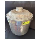 Hammered Aluminum Ice Bucket, AS IS