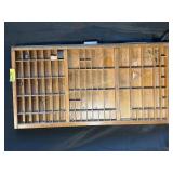 Vintage letterpress printers drawer